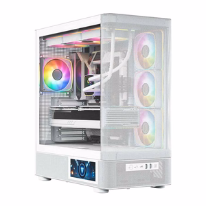 MODECOM Volcano AQ400 ARGB Midi balts