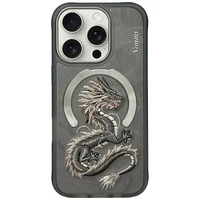 Nimmy Dragon MagSafe viedtālruņa apvalks iPhone 16 Pro Max - pelēks