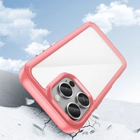 Outer Space viedtālruņa apvalks ar gēla rāmi iPhone 16 Pro - sarkans