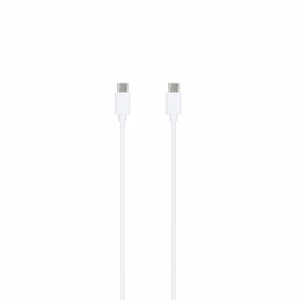 SEEK TOTI Type-C uz Type-C, 1 m PVC datu kabelis 3A, balts
