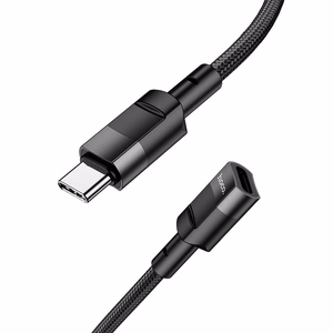 Adapteris OTG USB C uz USB C Hoco 3A 1,2 m U107 melns