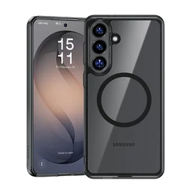 Benks Magnētiskais kristāla TPU rāmja korpuss (0049) priekš Samsung Galaxy S26 Plus melns
