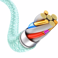 Blavec Kabelis Candy pīnīts - USB uz Lightning - 2,4A 2 metres Apple CarPlay (CCA-UL24GN20) zaļš