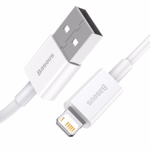 Baseus Superior USB - Lightning kabelis 2.4A 0.25 m balts (CALYS-02)