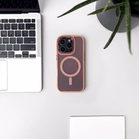 Mirdzošs magnētiskais viedtālruņa apvalks iPhone 16e - rozā