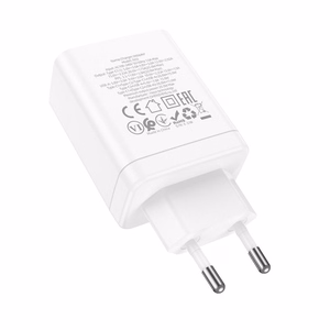 Lādētājs Hoco 2 x USB C + USB A QC3.0 PD 3A 35W N33 balts