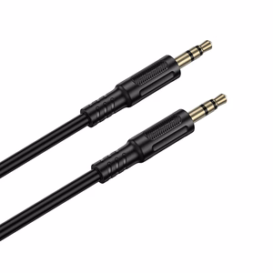 Borofone kabelis AUX BL25 Nice - jack 3,5mm uz jack 3,5mm - 1 metrs melns