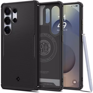 Spigen Core Armor Magnētiskais viedtālruņa apvalks Samsung Galaxy S25 Ultra - melns