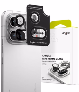 Ringke Camera Frame Protector kameras rāmja aizsargs, 2 gab. komplekts, Nothing Phone 4A Pro, melns