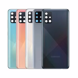Aizmugurējais vāciņš Saderīgs ar Samsung A515 A51 / Prism Crush Balts / (ar camera lens) HQ