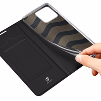 Dux Ducis Skin Pro viedtālruņa apvalks ar vāciņu Realme Narzo 50A, melns