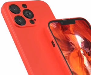 Korpuss Liquid Silicone 1.5mm Huawei P40 sarkans