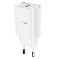 Tālruņa lādētājs Hoco USB C PD 20W N14 balts