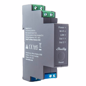 Shelly Pro 2 DIN Rail 2-channel Relay, WiFi/LAN