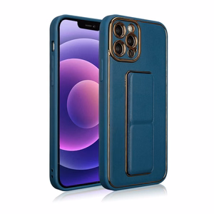 Jauns Kickstand viedtālruņa apvalks iPhone 13 Pro Max ar statīvu zils