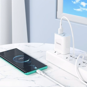 Hoco X83 USB-A – USB-C kabelis Cable USB A to USB C Hoco 3A 1 m X83, melns, 1 m, 3A