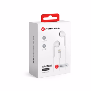 Гарнитура Forcell (HR-ME25) lightning белая