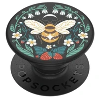 Popsockets 2 Bee Boho telefona turetajs un stativs - melns