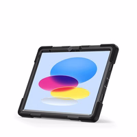 Crong Defender Plus - Rugged maciņš iPad 11" A16 (2025) / 10.9" (2022) (melns)