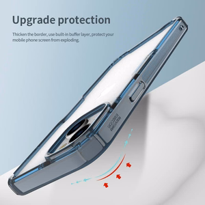 Nillkin Nature Pro TPU apvalks viedtālrunim Iphone 15 Plus caurspīdīgs zilais