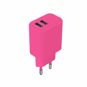 Setty charger 2x USB 2.4A LSIM-AA-126 pink