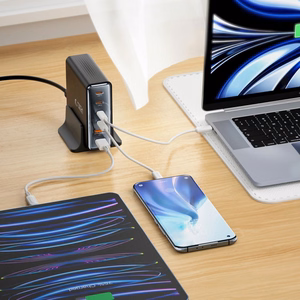 Tech-protect DC80W-GAN 6-PORT PD80W/QC3.0 uzlādes stacija - melna