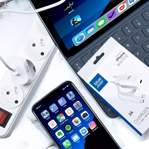 Зарядное устройство Blue Star USB C QC4.0 PD 3A 18W + кабель USB C — Lightning TFK-TC-1099C белое