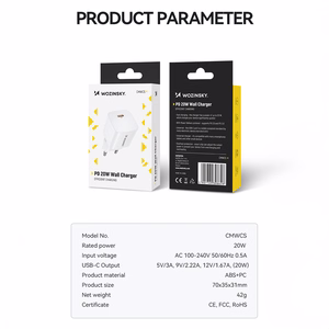 Wozinsky CMWCS USB-C PD 20W Wall Charger - White