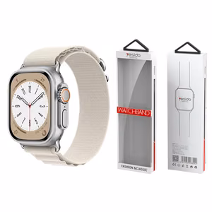 YESIDO WB24 APPLE WATCH SPORT STRAP LOOP 38/40/41 NUDE