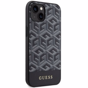 Guess GUHMP14SHGCFSEK iPhone 14 6.1" melns/melns cietais apvalks GCube Stripes Magnētiskais