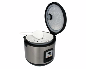 Mesko MS 6411 – rīsu vārīšanas katls, 1000 W, 1,5 l, nerūsējošais tērauds / melns