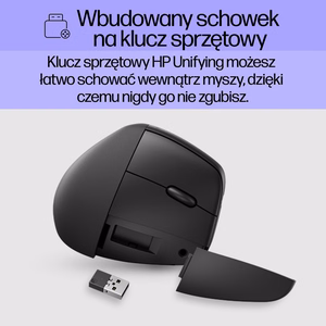 HP Wireless Mouse 920 Ergo Vertical melns