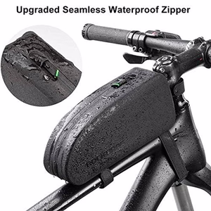 Rockbros AS-019-1 ūdensnecaurlaidīga velosipēda rāmja soma, 1.6 l - melna