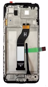 LCD screen Xiaomi Redmi 13C 4G/5G/Poco C65 ar touch screen un frame Melns ORG