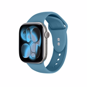 Crong Liquid siksniņa Apple Watch 38 / 40 / 41 / 42 mm, jūras zils