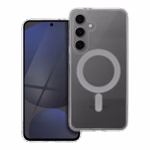 Viedtālruņa apvalks magnētisks ar MagSafe, saderīgs ar SAMSUNG S24 FE, caurspīdīgs