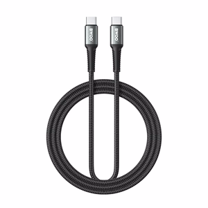 BWOO pīts kabelis USB-C - USB-C 2m 60W melns