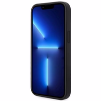 Guess Glitter Script viedtālruņa apvalks iPhone 14 Plus - melns