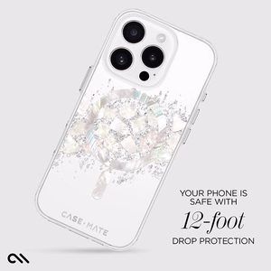 Case-Mate Karat MagSafe vāciņš ar perlamutra ielaidumiem ierīcei iPhone 16 Pro, A Touch of Pearl