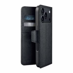 SBS Wallet Classic Mag maciņš modelim iPhone 18 Pro, ar maku un statīvu, saderīgs ar MagSafe – melns