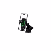 Devia car turētājs EA497 with bezvadu inductive lādētājs melns 15W with suction cup