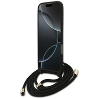 Guess 4G Big Logo Cord Stap soma pāri plecam viedtālrunim iPhone Air - melns
