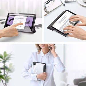 Korpuss Dux Ducis Toby Samsung X110/X115 Tab A9 8.7/X130/X135 Tab A11 8.7 melns