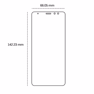 Защитное стекло 2,5D Samsung Galaxy A8 2018 (A530)