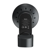 Baseus Big Energy automašīnas turētājs ar bezvadu lādētāju 15W priekš Iphone 12 / Iphone 13 (melns)