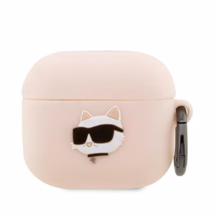 Karl Lagerfeld KLA3RUNCHP AirPods 3 vāciņš silikons rozā Karl Head 3D