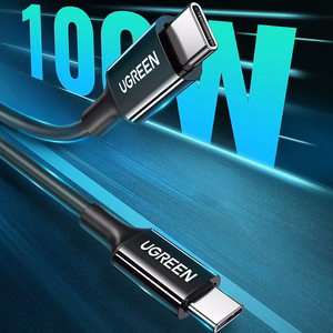Ugreen US300 USB-C / USB-C 480Mb/s 5A 2m kabelis - melns