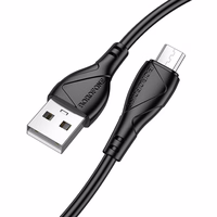 Borofone Kabelis BX121 Enerģija - USB uz Micro USB - 2,4A 1 metrs - melns