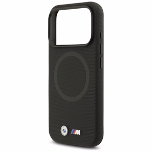 BMW M FW Metal Logo Magnētiskais apvalks iPhone 17 Pro Max - melns