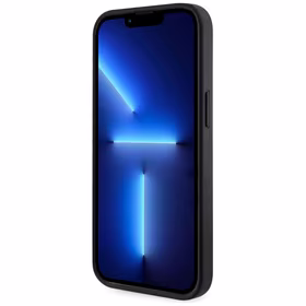 Guess 4G Stripes viedtālruņa apvalks ar Magnētisko maku iPhone 15 - melns